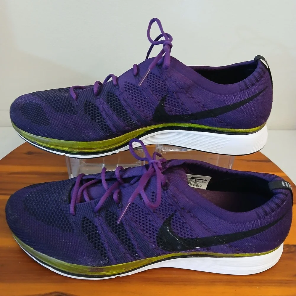 Nike Flyknit Trainer Mens 13 2007 Night Purple Running Shoes Sneakers AH8396-500